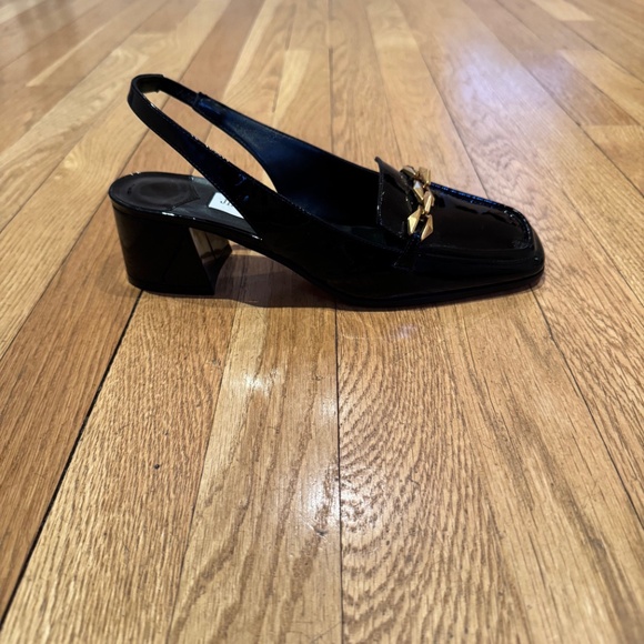 JIMMY CHOO - (New) Diamond Tilda Black Patent Slingback Loafers - NEW - Picture 8 of 16